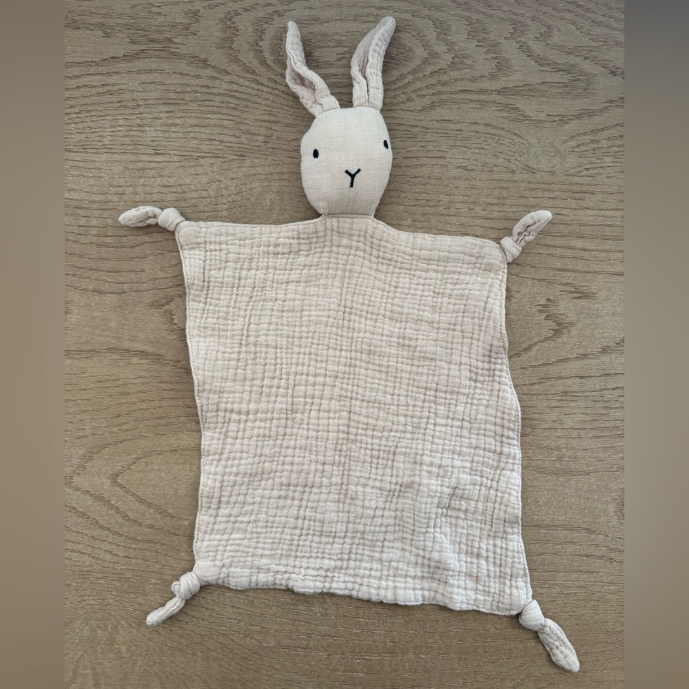Cream Bunny Lovey Blanket